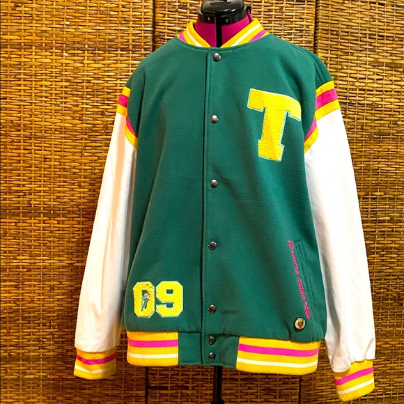 Disney Jackets & Blazers - GUC Disney Tiana Rey Princess and The Frog green varsity jacket XXL